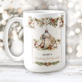 Elegante klassieke naam Hot Cocoa Christmas Large Koffiemok