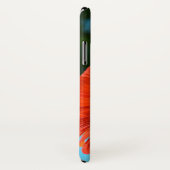 Elegante klassieke oranje bloemenbloem Case-Mate iPhone case (Achterkant / rechts)