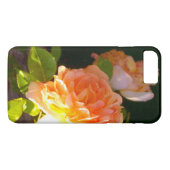 Elegante klassieke oranje perzik rozen floral Case-Mate iPhone case (Achterkant (Horizontaal))