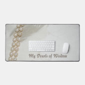 Elegante klassieke parels van wijsheid stijlvolle bureaumat (Keyboard & Muis)