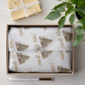 Elegante klassieke pastel groen gouden kerstboom tissuepapier (Geschenk)