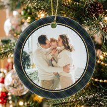 Elegante Klassieke Plaid Foto Kerst