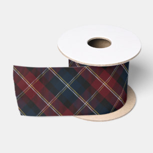 Elegante Klassieke Plaid Kerst Satijnen Lint