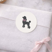 Elegante Klassieke Poodle Zeehond Sticker