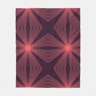 Elegante klassieke retro stijl geometrische bloemk fleece deken