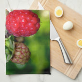 Elegante klassieke rode frambozen theedoek (Quarter Fold)