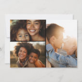 Elegante klassieke romantische foto bruiloft save the date (Achterkant)