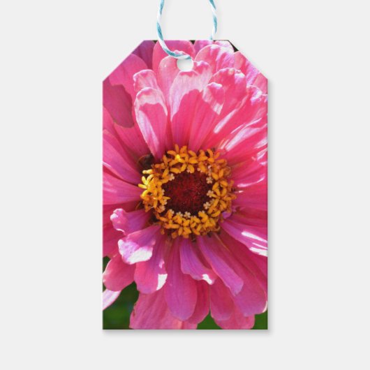 Elegante klassieke roze bloemen bloem moeder madel cadeaulabel (Voorkant)