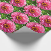 Elegante klassieke roze bloemen bloem moeder madel cadeaupapier (Hoek)