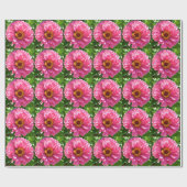 Elegante klassieke roze bloemen bloem moeder madel cadeaupapier (Vlak)