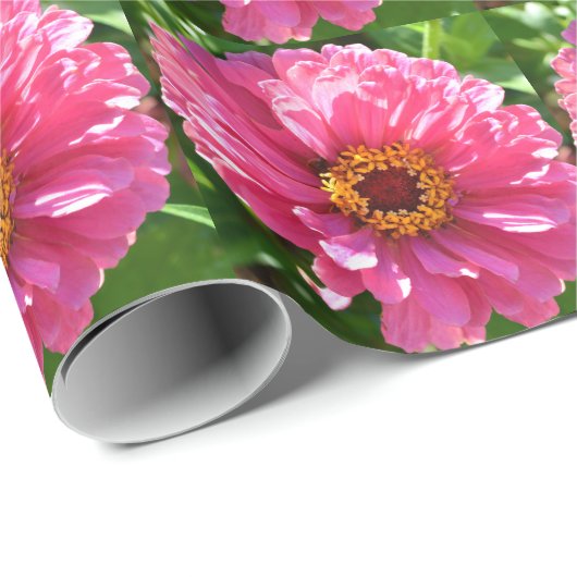 Elegante klassieke roze bloemen bloem moeder madel cadeaupapier (Rol Hoek)