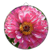 Elegante klassieke roze bloemen bloem moeder madel dartbord (Voorkant)