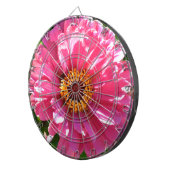 Elegante klassieke roze bloemen bloem moeder madel dartbord (Voorkant Rechts)