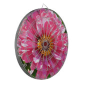 Elegante klassieke roze bloemen bloem moeder madel dartbord (Voorkant Links)