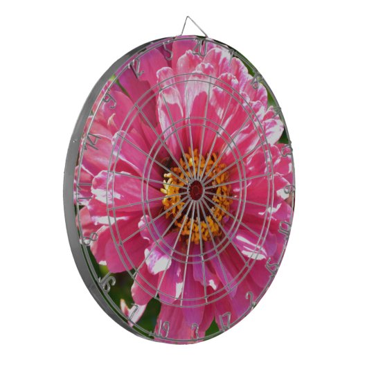 Elegante klassieke roze bloemen bloem moeder madel dartbord (Voorkant Links)