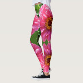 Elegante klassieke roze bloemen bloem moeder madel leggings (Links)