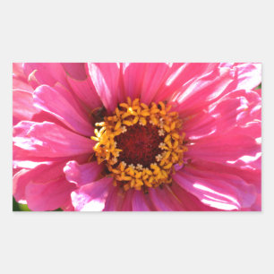 Elegante klassieke roze bloemen bloem moeder madel rechthoekige sticker