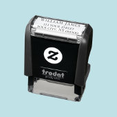 Elegante klassieke schreef retouradres zelfinktende stempel