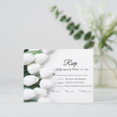 elegante klassieke script botanische trouw-rsvp  briefkaart (Staand voorkant)