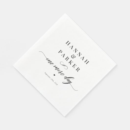 Elegante Klassieke Script Probediner Servet (Hoek)