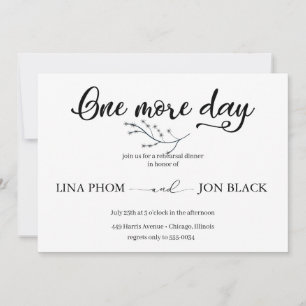 Elegante Klassieke Script Proefdinersuitnodiging Kaart