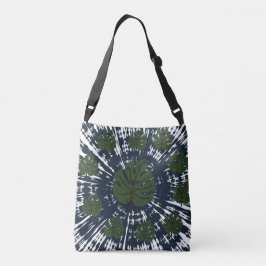 Elegante Klassieke Tie & Dye Bladeren Crossbody Tas