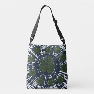 Elegante Klassieke Tie & Dye Bladeren Crossbody Tas