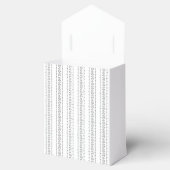 Elegante klassieke vintage bruiloft monogram bedankdoosjes (Geopend)