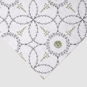 Elegante klassieke vintage bruiloft monogram tissuepapier (Detail)