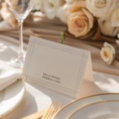 Elegante klassieke vintage bruiloft plaats kaart