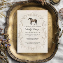 Elegante Klassieke Vintage Paardenrace Derby Feest