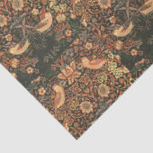 Elegante Klassieke Vogels William Morris Tissuepapier (Detail)