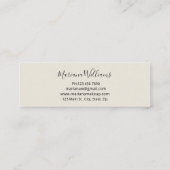 Elegante klassieke waterverf vlinder make-up artis mini visitekaartje (Achterkant)