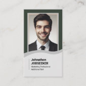 Elegante klassieke werkzoekende minimale effen gro visitekaartje (Voorkant)