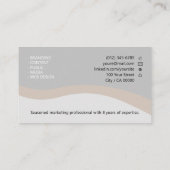 Elegante klassieke werkzoekende minimale schone be visitekaartje (Achterkant)