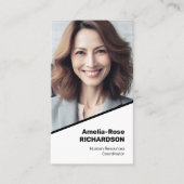 Elegante klassieke werkzoekende minimalistisch cla visitekaartje (Voorkant)