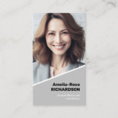 Elegante klassieke werkzoekende minimalistisch cla visitekaartje (Voorkant)