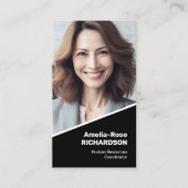 Elegante klassieke werkzoekende minimalistisch cla visitekaartje (Voorkant)