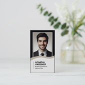 Elegante klassieke werkzoekende Zoeken Plain Grey Visitekaartje (Staand voorkant)