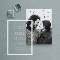 Elegante Klassieke Witte Frame Witte Overlay Bruil