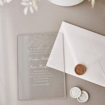 Elegante klassieke witte script bruiloft