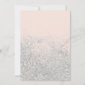 Elegante klassieke zilveren glitter lesbische brui kaart (Achterkant)