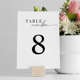 Elegante klassieke zwart-wit script bruiloft kaart