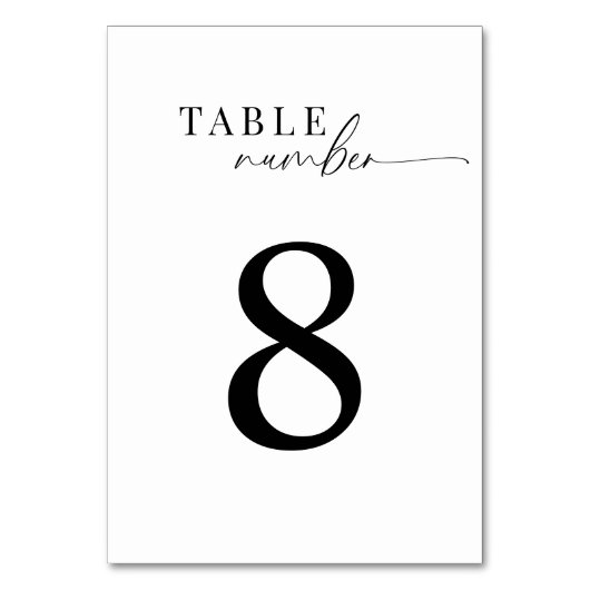 Elegante klassieke zwart-wit script bruiloft kaart (Achterkant)