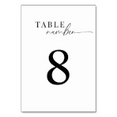 Elegante klassieke zwart-wit script bruiloft kaart (Voorkant)