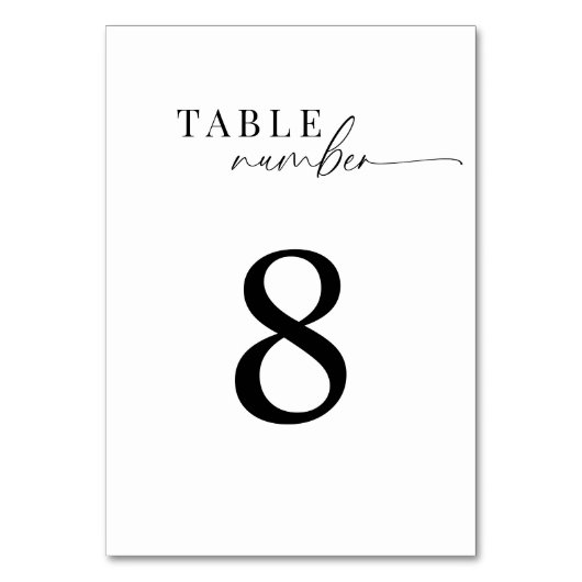 Elegante klassieke zwart-wit script bruiloft kaart (Voorkant)