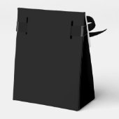 Elegante klassieke zwarte gouden trouwcadeau doos bedankdoosjes (Achterkant)