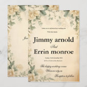 Elegante klassieker kaart (Voorkant / Achterkant)