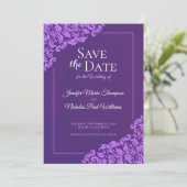 Elegante klassieker met bloemornamenten voor de br kaart (Staand voorkant)