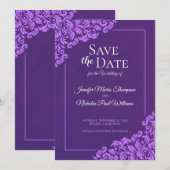 Elegante klassieker met bloemornamenten voor de br kaart (Voorkant / Achterkant)